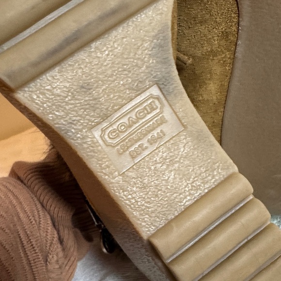 Coach kataya rabbit Fur-Trimmed Wedge Boots - Picture 3 of 9